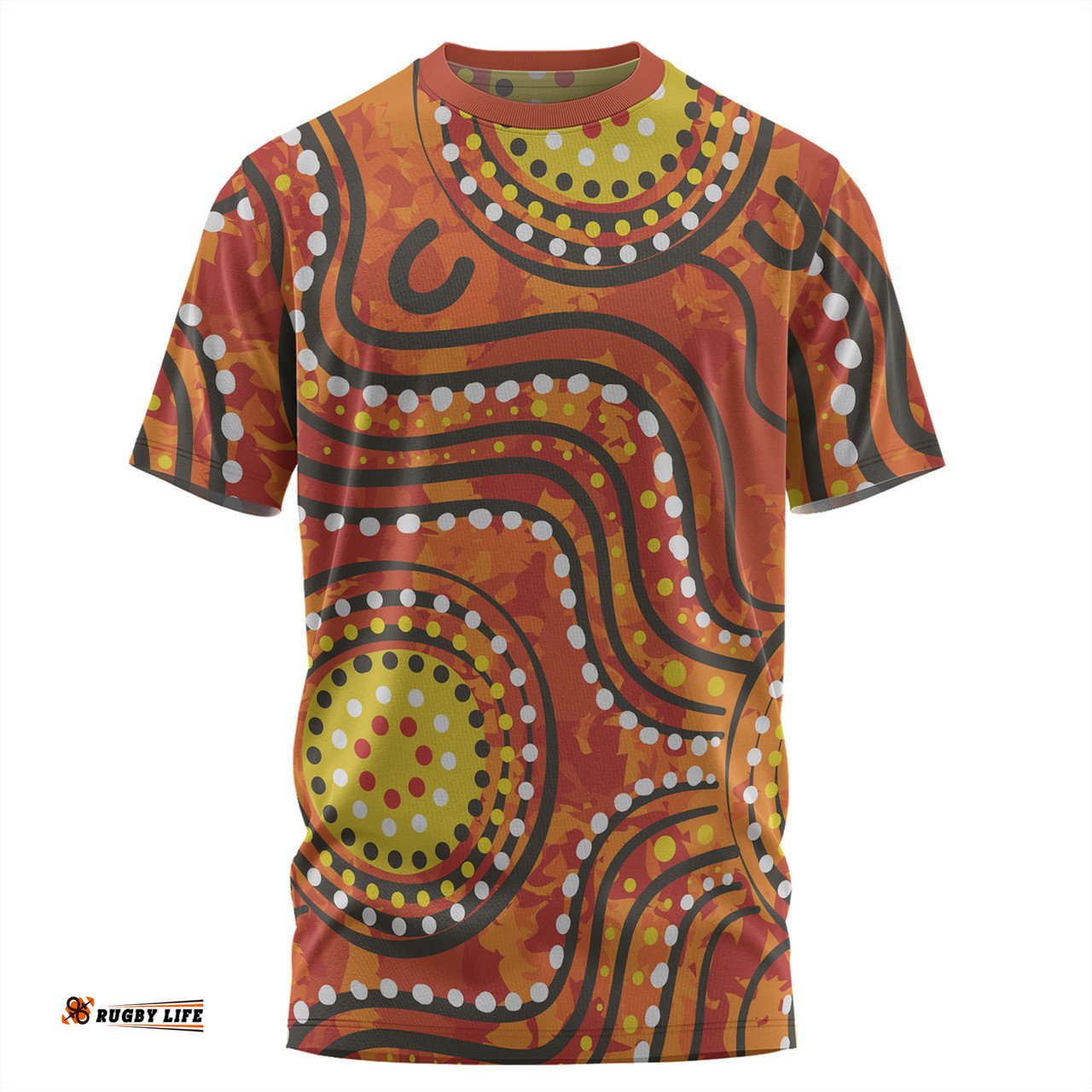 Amazing Aussie Australia Aboriginal T-shirt - Dot Art In Aboriginal Style T-shirt