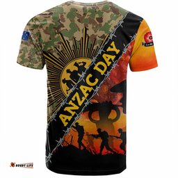 Amazing Aussie Australia Anzac Day T-Shirt - Anzac Lest We Forget Quotes Vintage Style T-Shirt