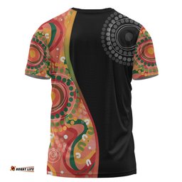 Amazing Aussie Australia Aboriginal Custom T-shirt - Aboriginal Art Style Abstract T-shirt