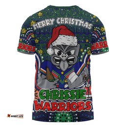Amazing Aussie New Zealand Warriors Christmas Custom T-shirt - Christmas Knit Patterns Vintage Jersey Ugly T-shirt