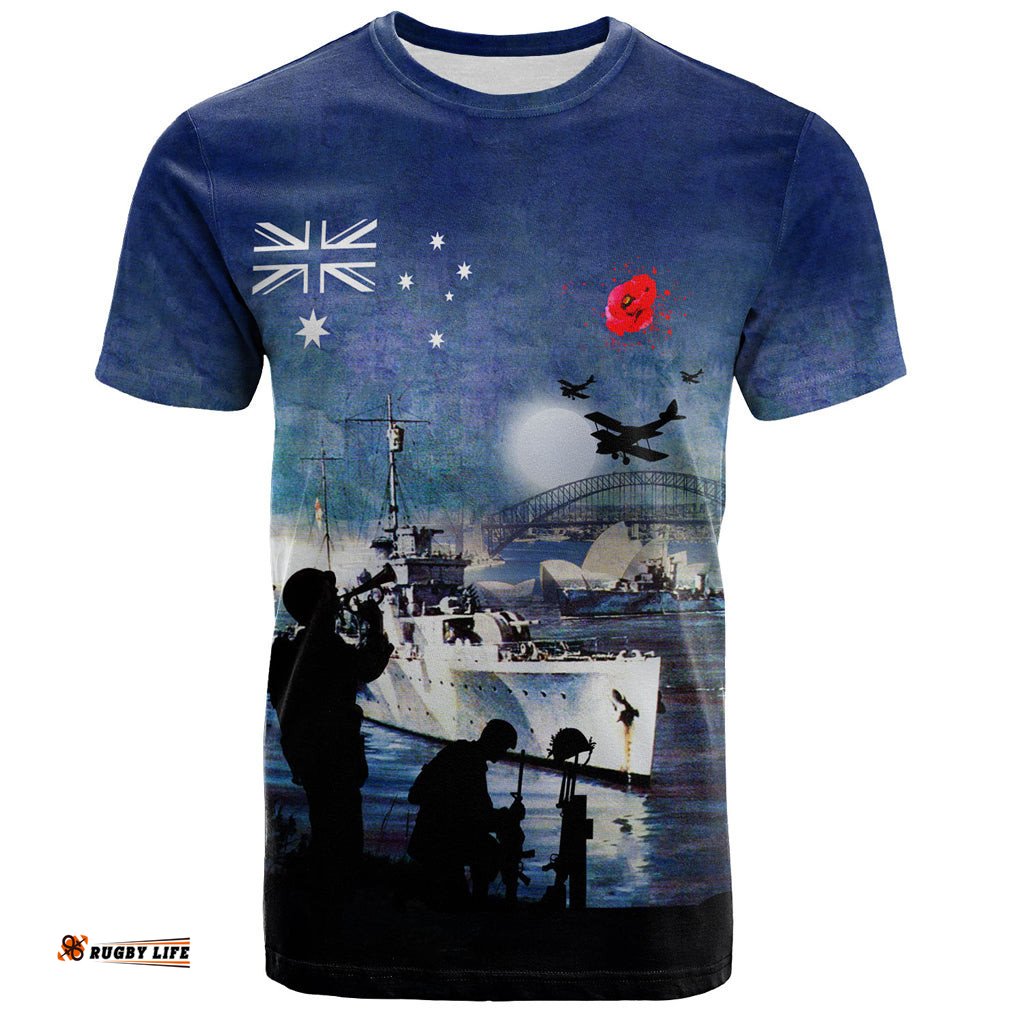 australia anzac day t shirt at the going down of the sun t shirt
