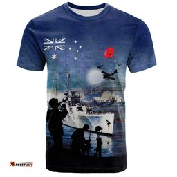 australia anzac day t shirt at the going down of the sun t shirt