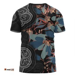 Amazing Aussie Australia Aboriginal T-shirt - Australian Native Floral Seamless Pattern T-shirt