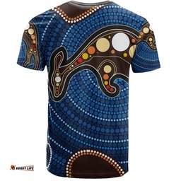 Amazing Aussie Australia Aboriginal Inspired T-shirt - Aboriginal Kangaroo Art T-shirt