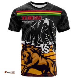 Amazing Aussie Australia Penrith Panthers VS Broncos Custom T-shirt - Australia Big Match Proud Of Culture