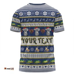 Amazing Aussie Victoria Big Things Christmas Custom T-shirt - Giant Koala And Murray Cod T-shirt