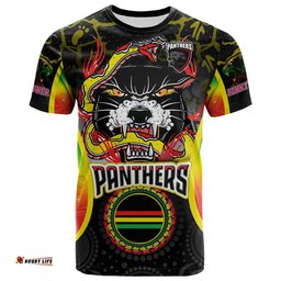 Amazing Aussie Penrith Panthers Custom Gradient T-Shirt - Angry Penrith Panthers Penny Power Personalised Name And Number T-Shirt