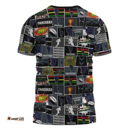 Amazing Aussie Penrith Panthers T-Shirt - Team Of Us Die Hard Fan Supporters Comic Style