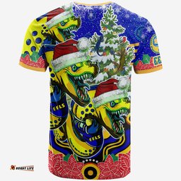 Amazing Aussie Parramatta Eels Christmas T-shirt - Custom Christmas Eels Indigenous T-shirt