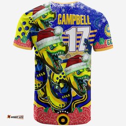 Amazing Aussie Parramatta Eels Christmas T-shirt - Custom Christmas Eels Indigenous T-shirt
