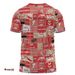 Amazing Aussie Redcliffe Dolphins T-Shirt - Team Of Us Die Hard Fan Supporters Comic Style