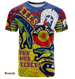 Amazing Aussie Parramatta Eels Naidoc Week Custom T-shirt - Parramatta Eels Naidoc Week For Our Elders With Dot Art T-shirt