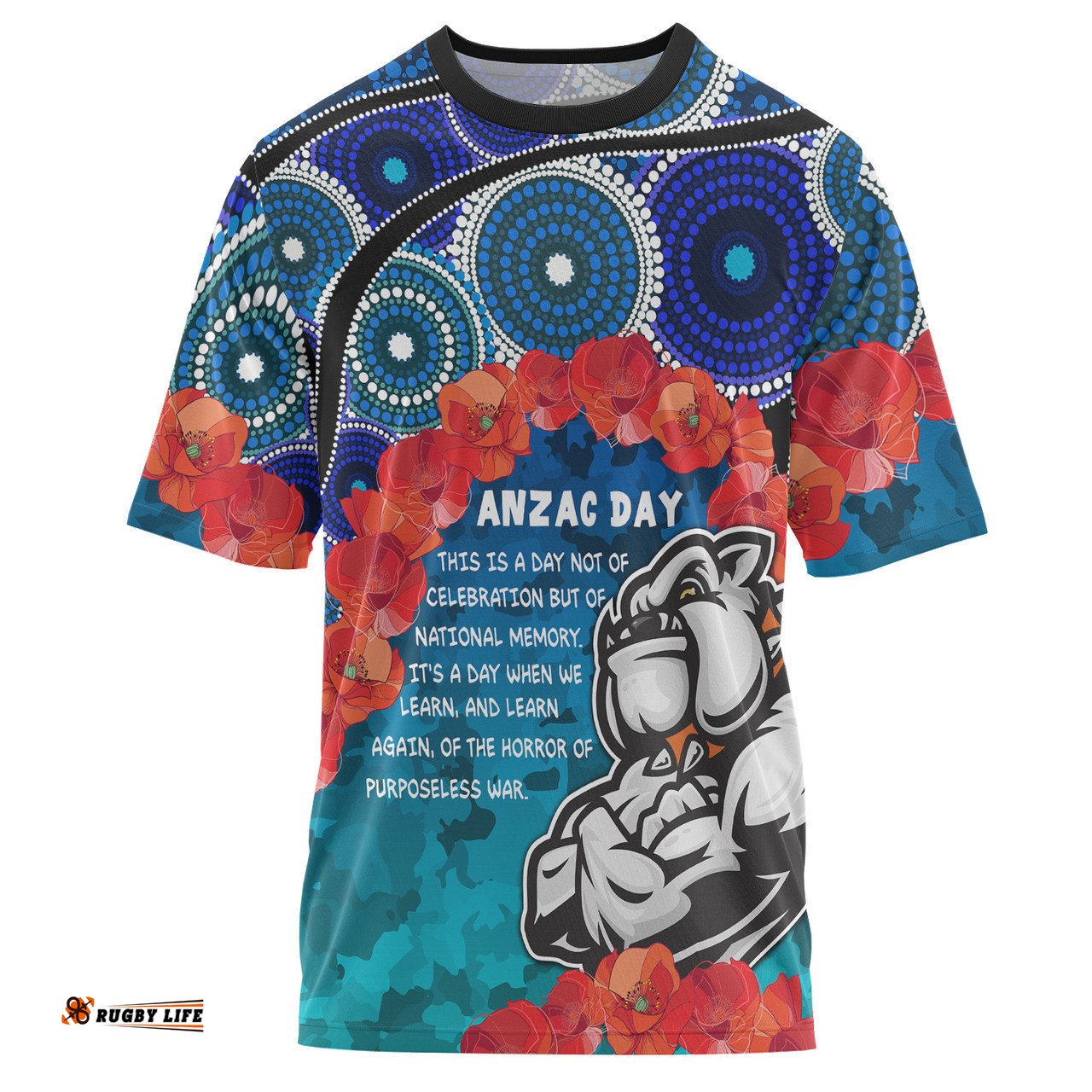 Amazing Aussie Anzac Custom T-shirt - Aussie Anzac Bulldog T-shirt