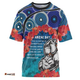 Amazing Aussie Anzac Custom T-shirt - Aussie Anzac Bulldog T-shirt