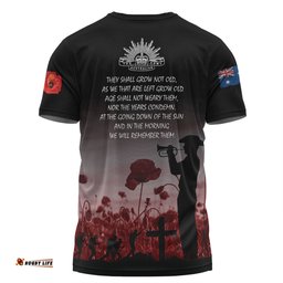 Amazing Aussie Australia Anzac Day T-shirt - Lest We Forget Red T-shirt