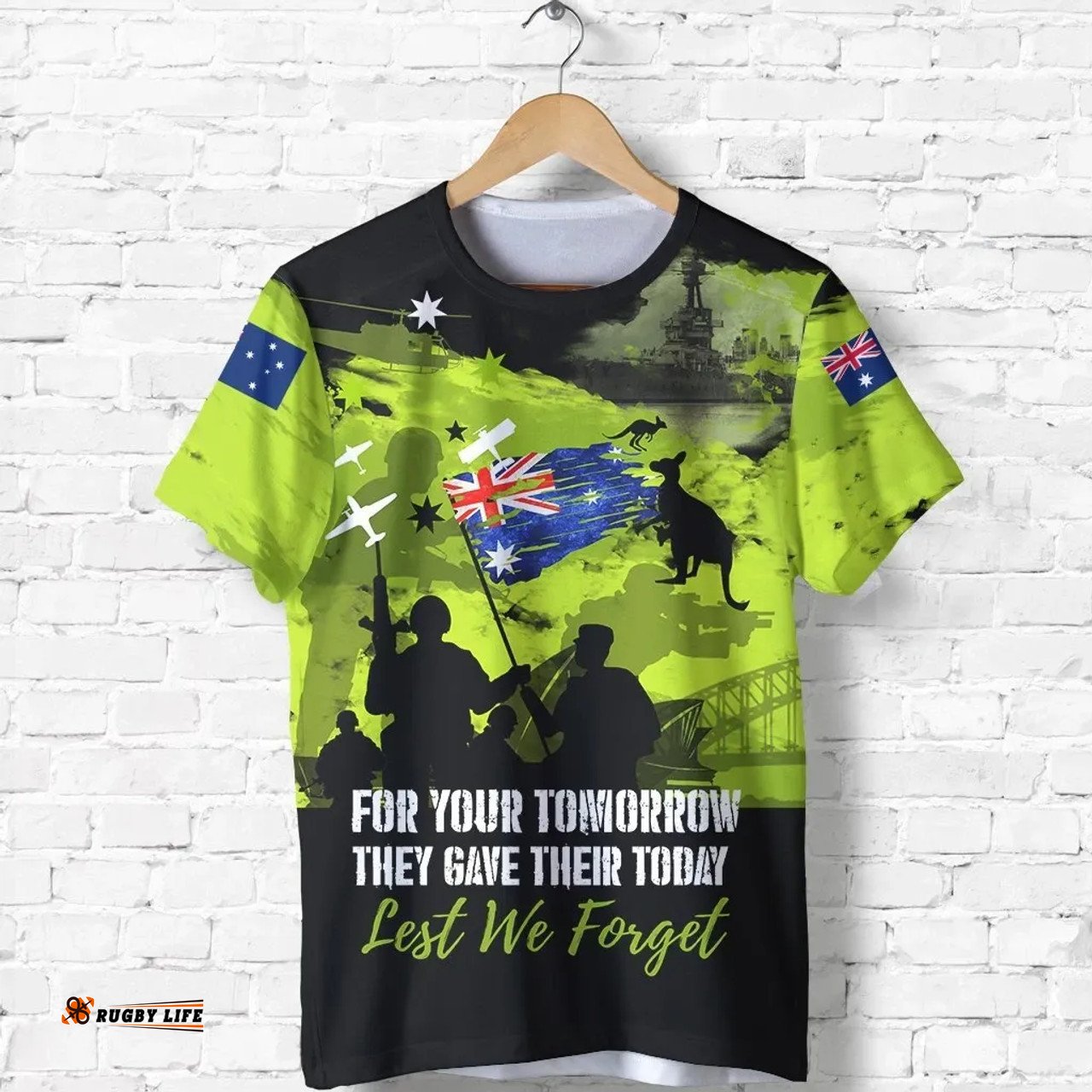 Amazing Aussie Australia T-Shirt Anzac T-Shirt Australia Flag Lest We Forget