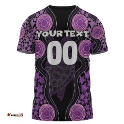 Amazing Aussie Australia T-Shirt - Aboriginal Art Purple Turtle Inspired