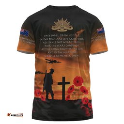 Amazing Aussie New Zealand Warriors Anzac Day T-shirt - New Zealand Warriors Remember Orange T-shirt