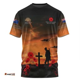 Amazing Aussie New Zealand Warriors Anzac Day T-shirt - New Zealand Warriors Remember Orange T-shirt