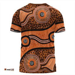 Amazing Aussie Australia Aboriginal T-shirt - Australian Aboriginal Background
 T-shirt