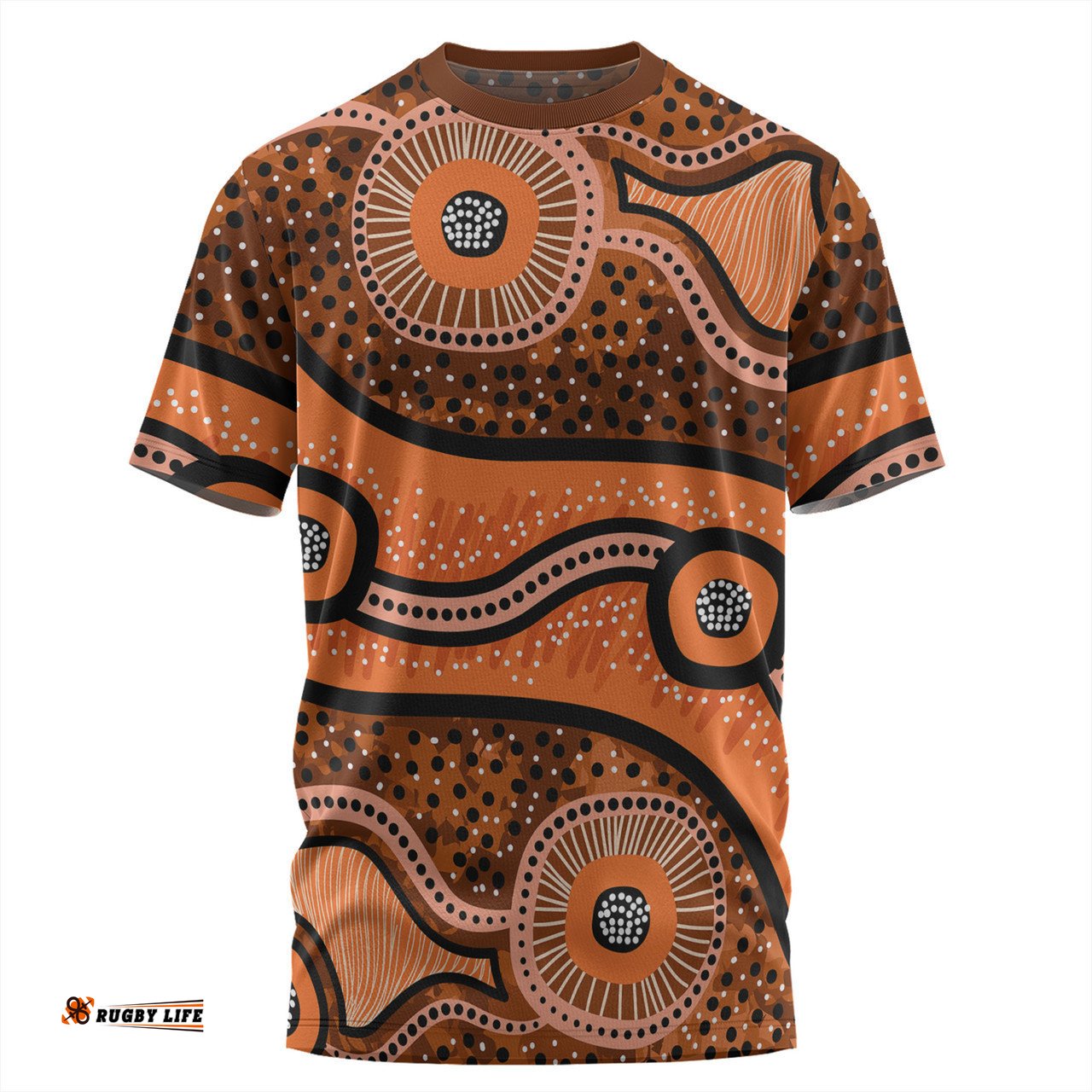 Amazing Aussie Australia Aboriginal T-shirt - Australian Aboriginal Background
 T-shirt