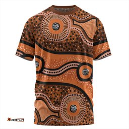 Amazing Aussie Australia Aboriginal T-shirt - Australian Aboriginal Background
 T-shirt