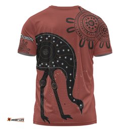 Amazing Aussie Australia Emu Aboriginal Custom T-shirt - Emu Dreamtime T-shirt
