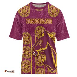 Amazing Aussie Brisbane Broncos T-shirt - Custom Indigenous Broncos T-shirt