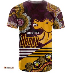Amazing Aussie Brisbane Broncos Custom T-shirt - Go! Let's go! Up The Mighty Bronx Home Jersey T-shirt