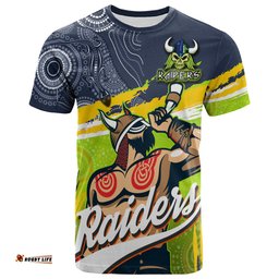 Amazing Aussie Canberra Raiders Custom T-shirt - The Indigenous Viking Soul