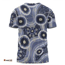 Amazing Aussie Australia Aboriginal T-shirt - Purple Aboriginal Dot Art Inspired T-shirt