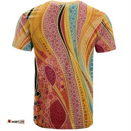 Amazing Aussie Australia Aboriginal T-shirt - Indigenous Aboriginal Art Dot Color T-shirt