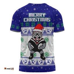 Amazing Aussie New Zealand Warriors Christmas Custom T-shirt - Special Ugly Christmas T-shirt
