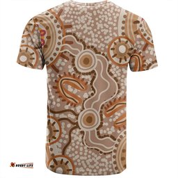 Amazing Aussie Australia Aboriginal T-shirt - Aboriginal Dot Design Artwork T-shirt