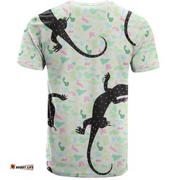 Amazing Aussie Australia Goanna T-shirt - Aboriginal Goanna Dot Art Colorful Inspired  T-shirt