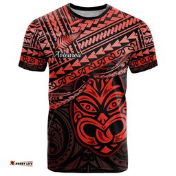 personalised matariki new zealand t shirt maori new year tiki red version