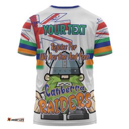 Amazing Aussie Canberra Raiders T-Shirt - Happy Australia Day We Are One And Free V2