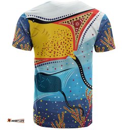 Amazing Aussie Australia Aboriginal T-shirt - Stingray Aboriginal Art T-shirt