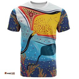 Amazing Aussie Australia Aboriginal T-shirt - Stingray Aboriginal Art T-shirt