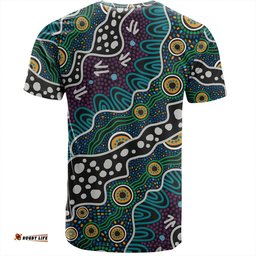 Amazing Aussie Australia Aboriginal T-shirt - Dot Painting Art T-shirt