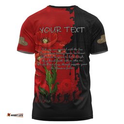 Amazing Aussie Australia Anzac Day Custom T-shirt - Australian And New Zealand Warriorsers In Flanders Fields Poppy Flowers T-shirt