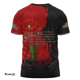 Amazing Aussie Australia Anzac Day Custom T-shirt - Australian And New Zealand Warriorsers In Flanders Fields Poppy Flowers T-shirt