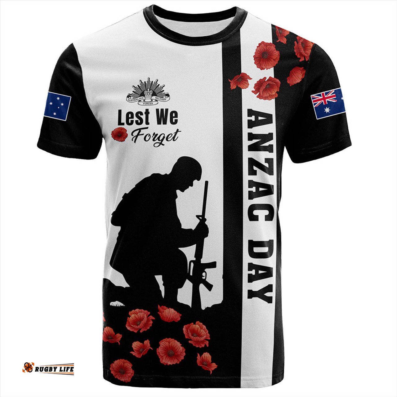 Amazing Aussie Australia T-Shirt Anzac Day Lest We Forget Simple Style