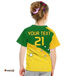 custom personalised australia soccer t shirt world cup football matildas female socceroos
