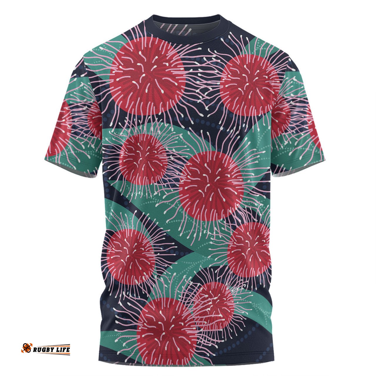 Amazing Aussie Australia Aboriginal T-shirt - Australian Hakea Flower Artwork T-shirt
