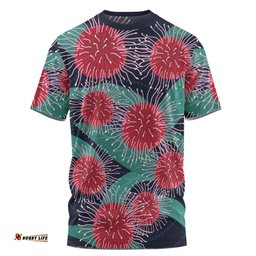 Amazing Aussie Australia Aboriginal T-shirt - Australian Hakea Flower Artwork T-shirt