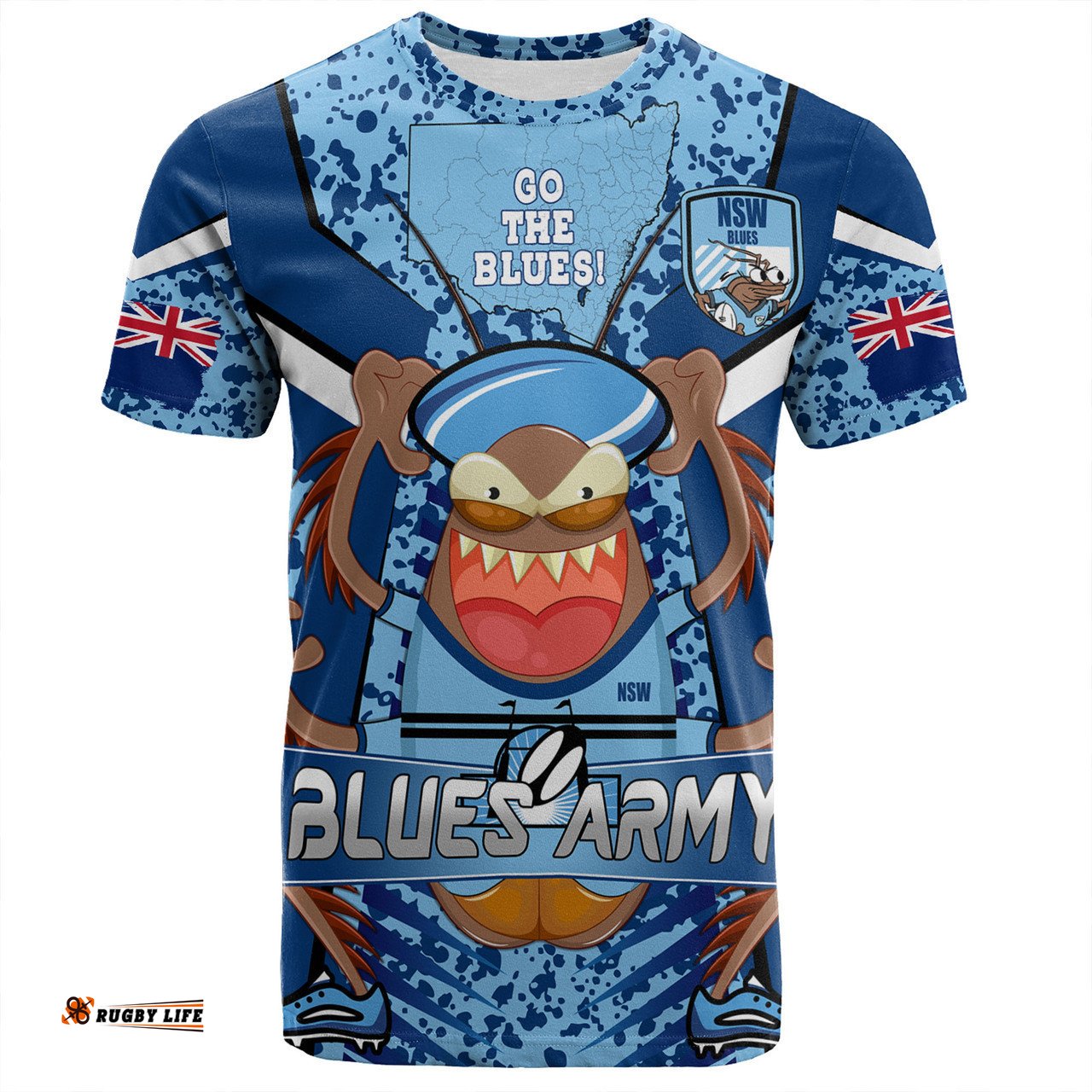 Amazing Aussie Cockroach Sport T-Shirt - Custom Go Mighty Inspired