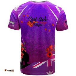 Amazing Aussie Australia Sea Eagles T-shirt - Custom Australia Sea Eagles Remembrance Day Lest We Forget Poppies T-shirt