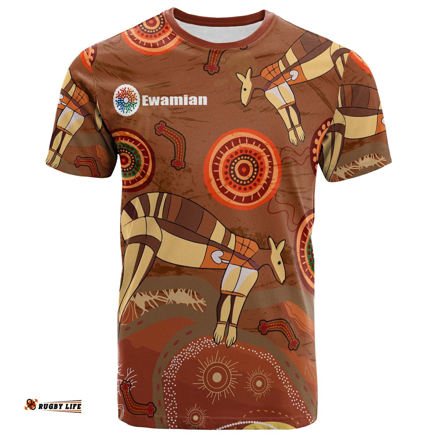 australia aboriginal inspired custom t shirt talaroo significant culture of ewamian indigenous t shirt
