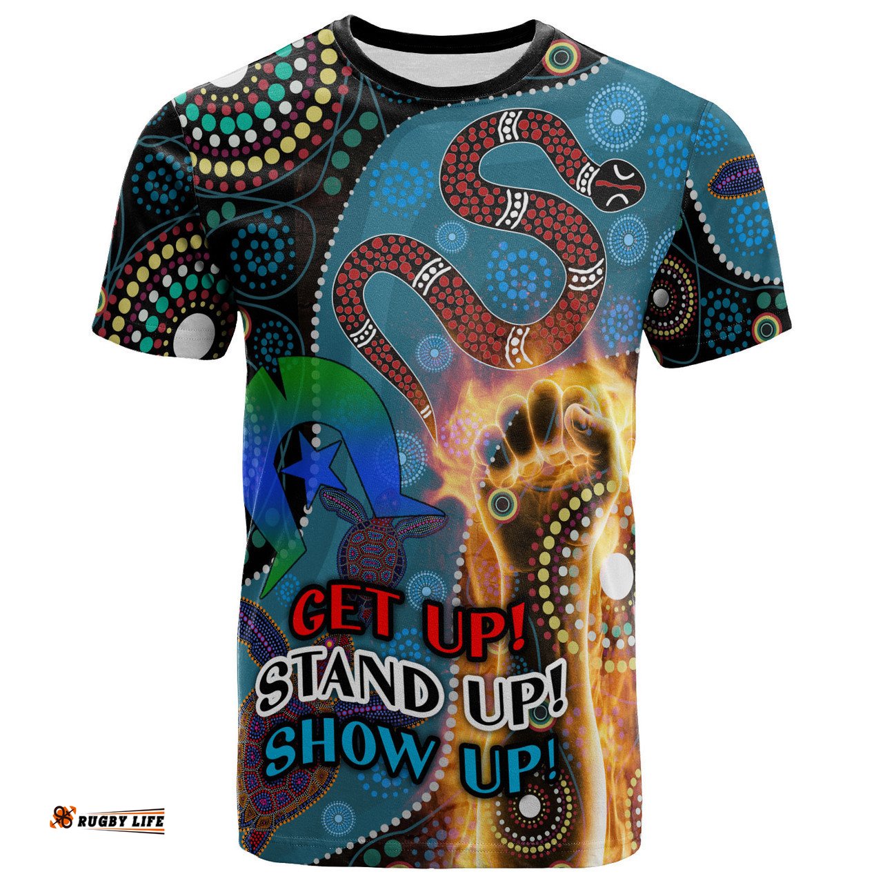 Amazing Aussie Australia Naidoc Week T-shirt - Custom Aboriginal Inspired Snake Patterns T-shirt
